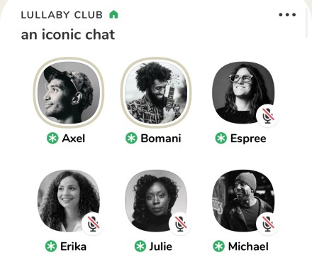 Image of Clubhouse UI taken from their social media